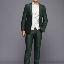 Raymond Single Breasted Contemporary Fit 3-Piece Formal Suit-image-43