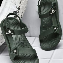 Woodland Men's Olive Floater Sandals-picture-16