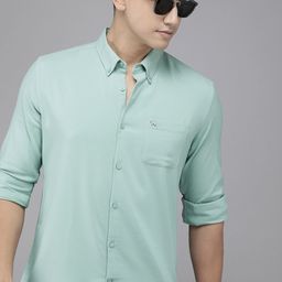 THE BEAR HOUSE Men Green Slim Fit Casual Shirt-image-78