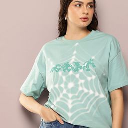 Kook N Keech Disney Pure Cotton Mickey & Friends Printed Drop-Shoulder Oversized T-shirt-image-94