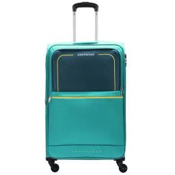 Aristocrat Evolve Teal Blue Solid Soft Large Trolley Bag - 79 cm-35
