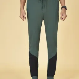 Ajile by Pantaloons Pine Cotton Slim Fit Colour Block Joggers-image-67