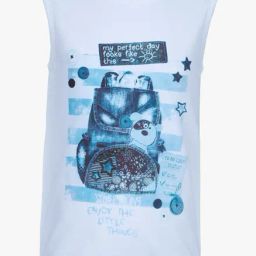 Superyoung Kids White Printed T-Shirt-image-13