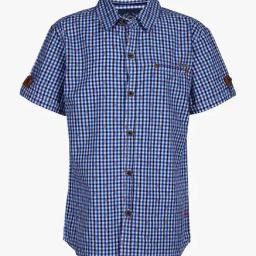 Superyoung Kids Navy Plaid Shirt-image-65