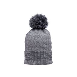 513 Men Grey Melange Knitted Beanie-45