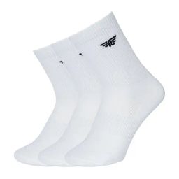Red Tape White Above Ankle Socks - Set of 3-image-38