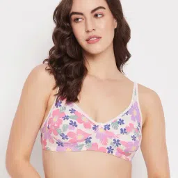 Clovia Multicolor Floral Print Full Coverage Non-Wired Bra-picture-35