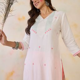 Indo Era Embroidered Thread Work Kurta-picture-27