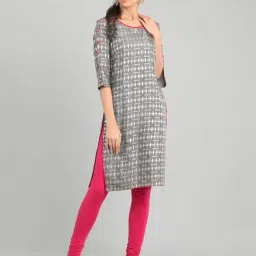 Aurelia Grey Printed Kurta-image-43