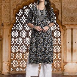 ethnic basket Cotton Embroidered Kurta-picture-9