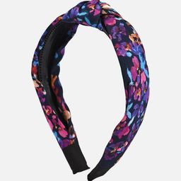 BuckleUp Women Navy Blue & Pink Printed Hairband-image-86
