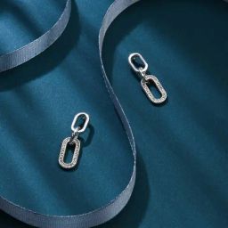 Accessorize London Silver Drop Earrings-image-26