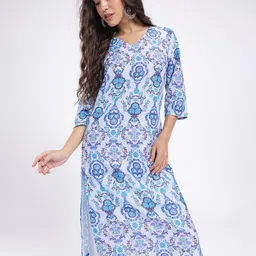 Anouk Rustic Floral Printed Straight Kurta-image-84