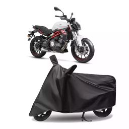 Auto Pearl Polyester Two Wheeler Cover for Benelli 302 S (Grey)-image-77
