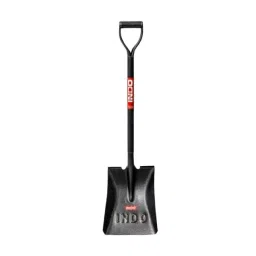 INDO Heavy-Duty Square Nose Shovel Carbon Steel with Metal Handle 1.5 Kg, ‎SSQ4-1.5-48