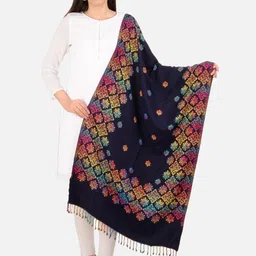 BAISA Women Ethnic Motifs Woven Design Woollen Shawl-picture-46