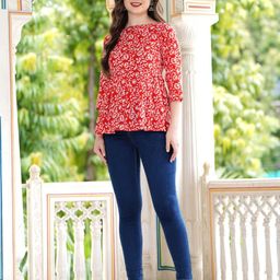 BAIRAJ Floral Print Cotton Top-image-31