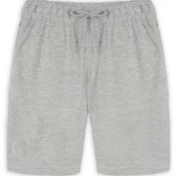 Kiddopanti Knee Length Basic Shorts  - Grey Melange-picture-10