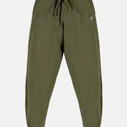 Kiddopanti Unisex Solid Track Pant - Military Green-picture-23