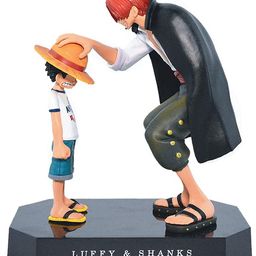 Awestuffs Luffy with Shanks Full Size Action Figure with Stand - 18 cm-12