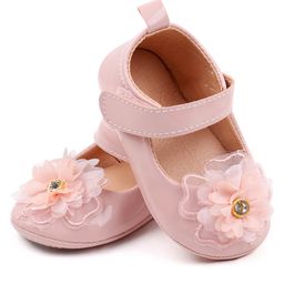 KIDLINGSS Flower Applique Velcro Closure Booties - Pink-image-36