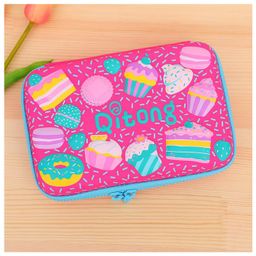 Little Hunk Premium Eva 3D Cover Large Capacity Dessert Theme Pencil Case, School Pouch Stylish Pen Holder (Big Size Pencil Case, Ethylene Vinyl Acetate (EVA) Waterproof (24 x 16 x 5.5 CM)-16