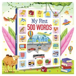 hellofriend books My First 500 Words: An Illustrated Picture Book to Learn about Alphabets, Shapes, Colours, Transport, Animals and More! image 2