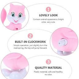 ADKD Colorful Key Wind up Bird and Animal Jumping Walking Toys Pack of 3 -(Random Design and Color) image 4