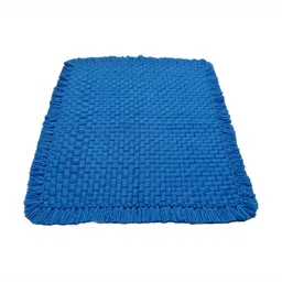 Jaipur Woollen Handicraft Blue Handmade Prayer Mat-picture-17