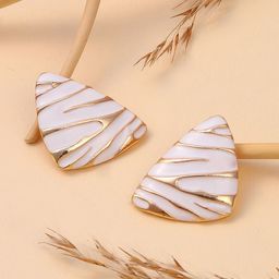 SOHI The Trinity Gold-Plated Contemporary Studs-23