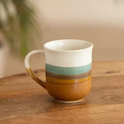 ExclusiveLane Zen Garden Hand Glazed Ceramic Glossy Tea & Coffee Mug 330 ml-image-24