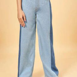 Coolsters by Pantaloons Kids Blue Cotton Color Block Jeans-image-78