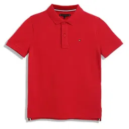 Tommy Hilfiger Kids Primary Red Regular Fit Polo T-Shirt-image-54