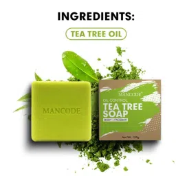 Mancode Geranium & Tea Tree Beard Oil & Tea Tree Soap & Tea Tree Scrub (Pack of 3) image 3