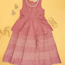 Akkriti by Pantaloons Girls Pink Icing Printed Casual Dresses-image-19