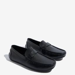 SOLEPLAY by Westside Black Hardware-Detailed Textured Loafers-image-81
