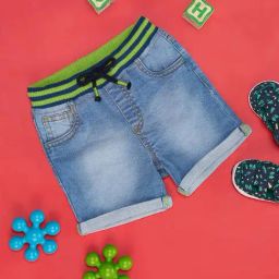 Pantaloons Baby Blue Regular Fit Shorts-picture-49