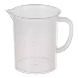 WKM 250 ml Clear Polypropylene Measuring Jar for Chemistry Labs, VC-C9KT-2W2D-9