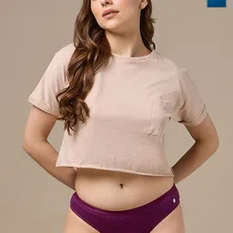URBAN ADVENTURE Pack Of 2 Anti Microbial Bikini Briefs 2UAW-005(WINE-LAGOON)-picture-10