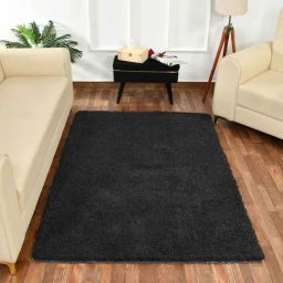 Presto Dark Grey Polyester Soft Feel Anti-Skid Carpet-9