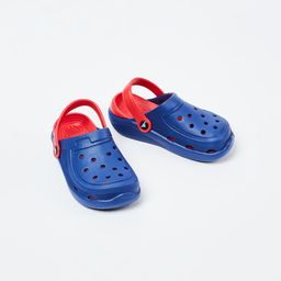 Fame Forever by Lifestyle Boys Navy Blue & Red Solid Clogs-6