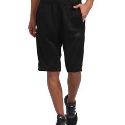 Adidas City Black Slim Fit Long Shorts-image-30