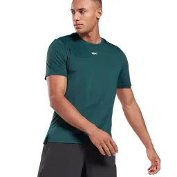 Reebok TS AC Move Forest Green Slim Fit T-Shirt-picture-10