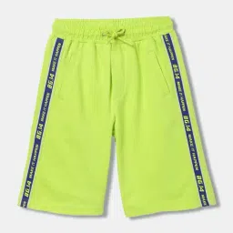 Blue Giraffe Kids Lime Green Cotton Printed Shorts-image-96