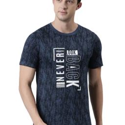 Force NXT Insignia Blue Cotton Regular Fit Printed T-Shirt-image-15