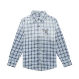 Under Fourteen Only Kids Blue Checks Shirt-image-82