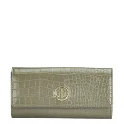 Tommy Hilfiger Jocelyn Plus Green Textured Wallet for Women-31