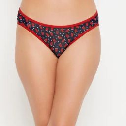 Clovia Navy Printed Panty-image-28