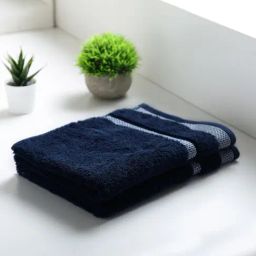 Spaces Hygro Dark Blue 600 GSM Cotton Hand Towel - Set of 2-image-74