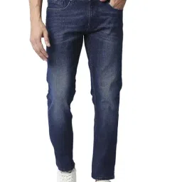 Basics Navy Skinny Fit Jeans-image-3